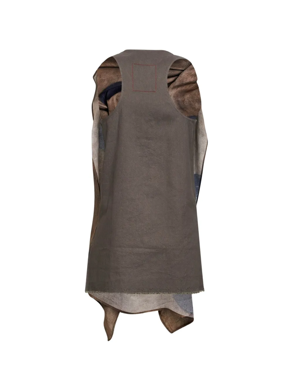 Uma Wang Taylor asymmetrische top Bruin