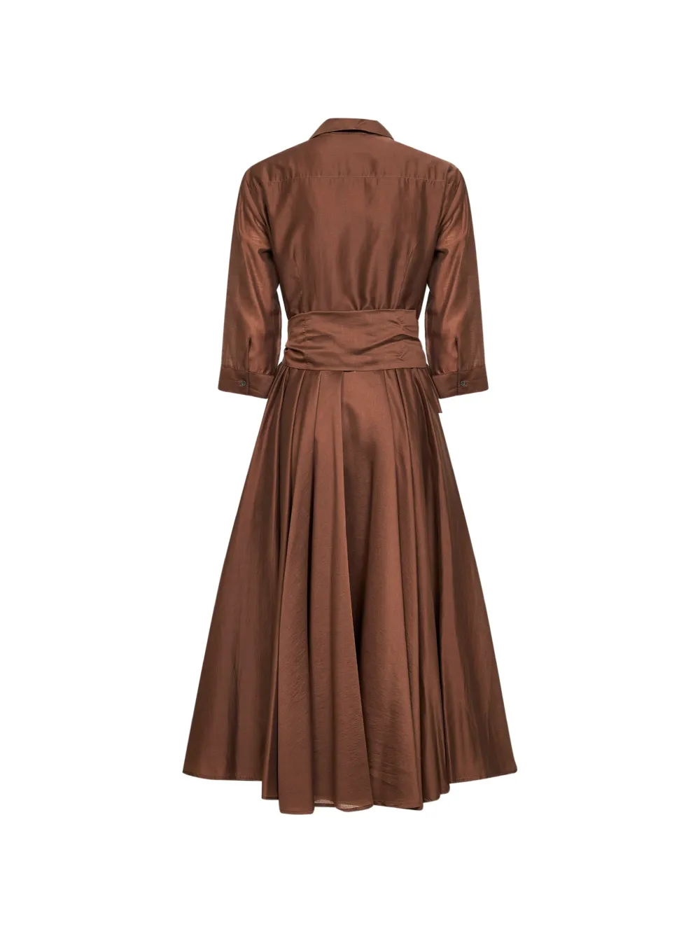 Blanca Vita Allia midi-jurk Bruin