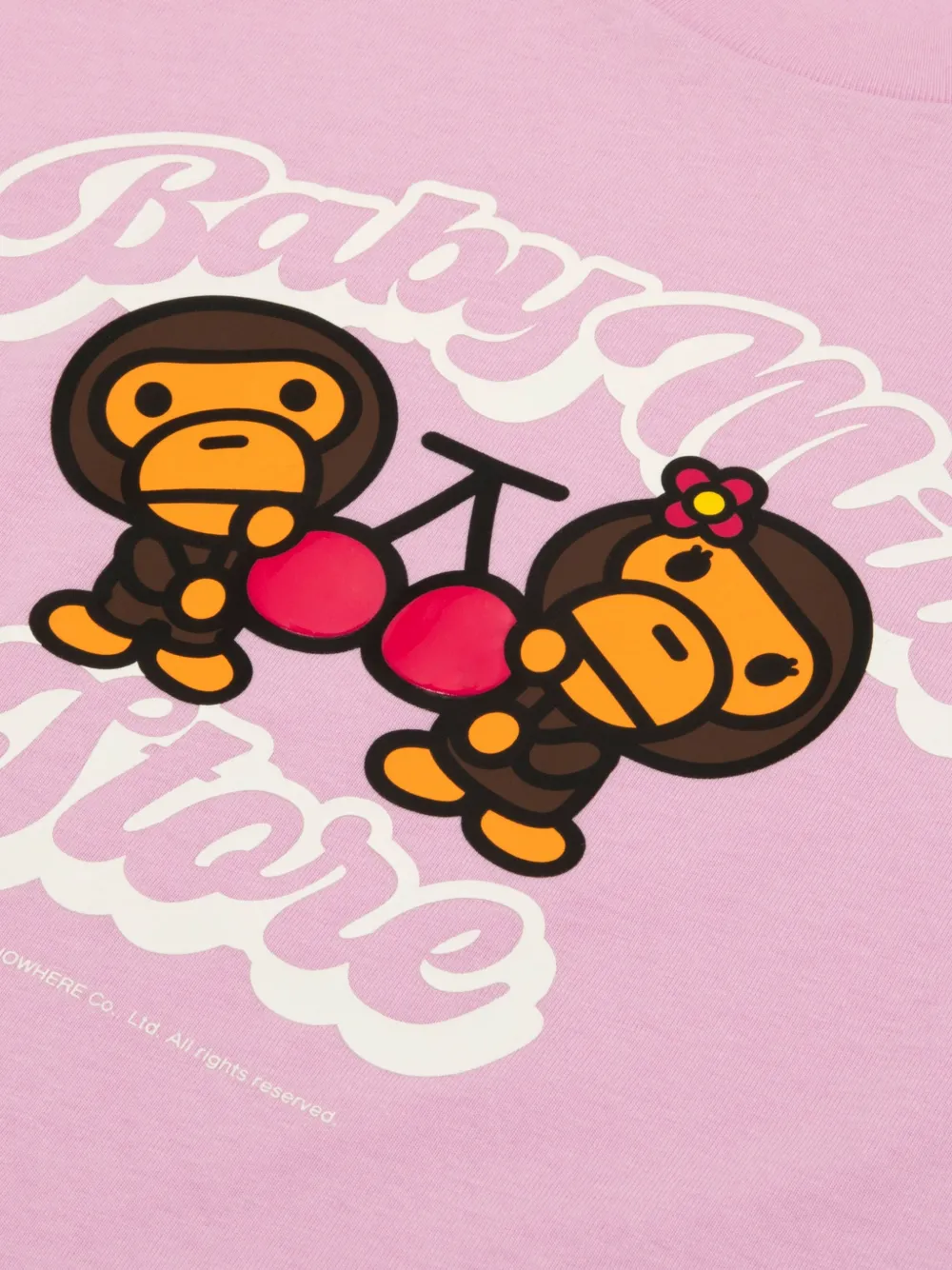 BABY MILO® STORE BY *A BATHING APE® グラフィック Tシャツ | ピンク