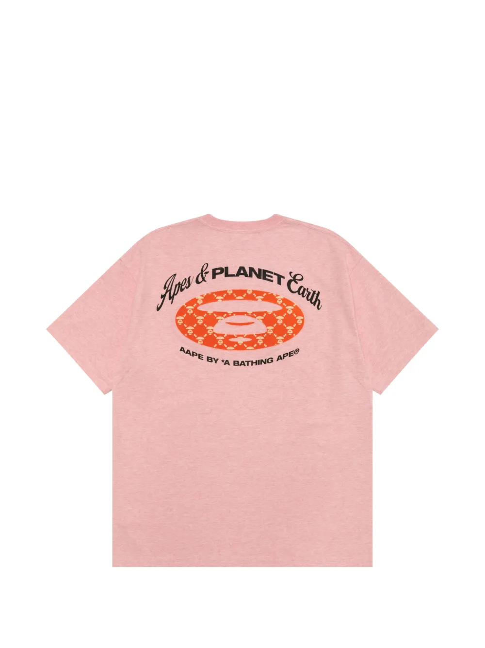 AAPE BY *A BATHING APE T-shirt met borduurwerk Roze