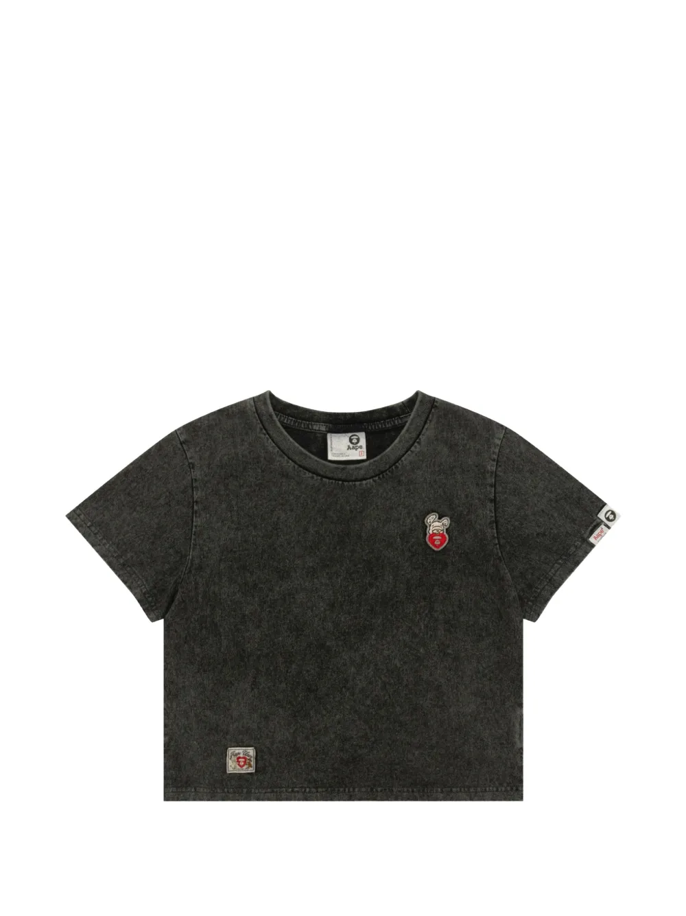 AAPE BY *A BATHING APE® graphic embroidered T-shirt - Grigio