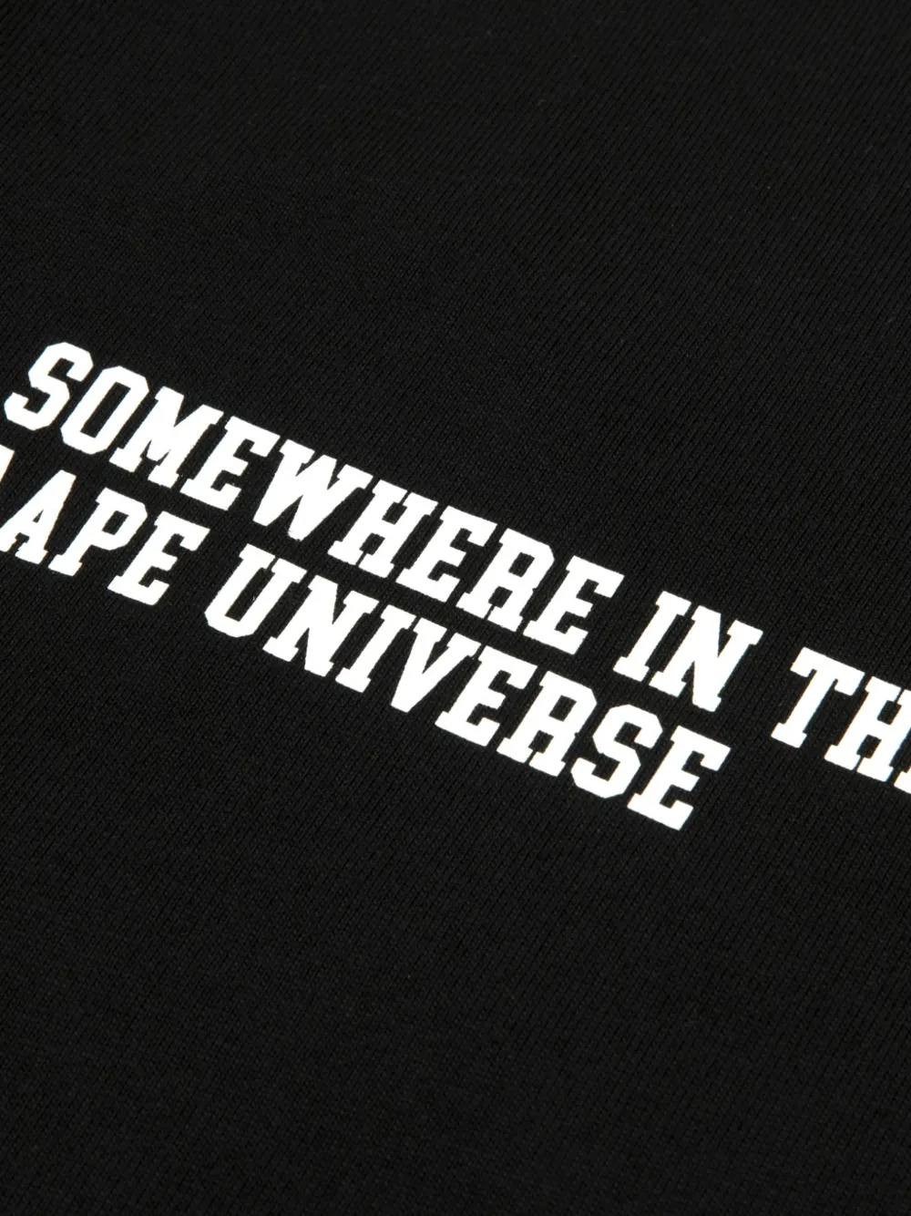 AAPE BY *A BATHING APE T-shirt met patch Zwart