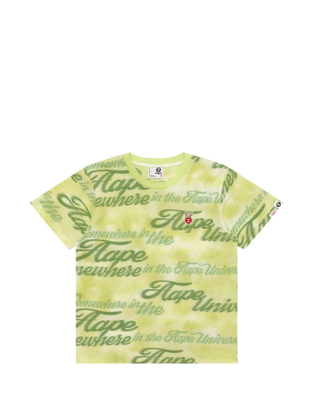 AAPE BY *A BATHING APE® print patch T-shirt - Verde