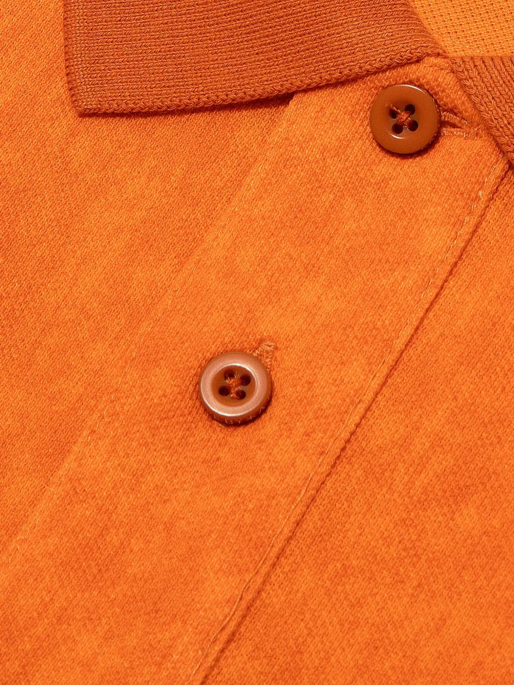 AAPE BY *A BATHING APE Poloshirt met logopatch en knopen Oranje