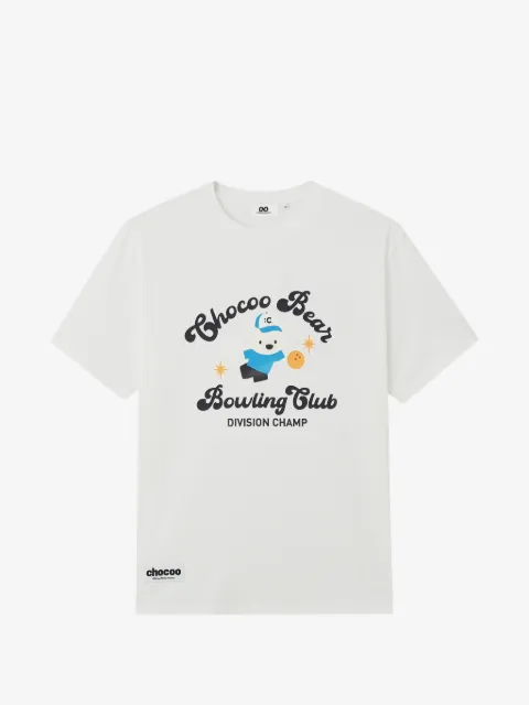 CHOCOOLATE bear-print cotton T-shirt