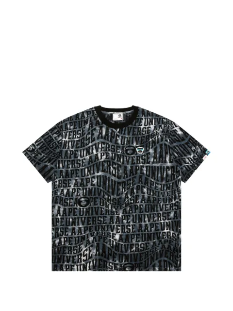 AAPE BY *A BATHING APE® patterned crewneck T-shirt