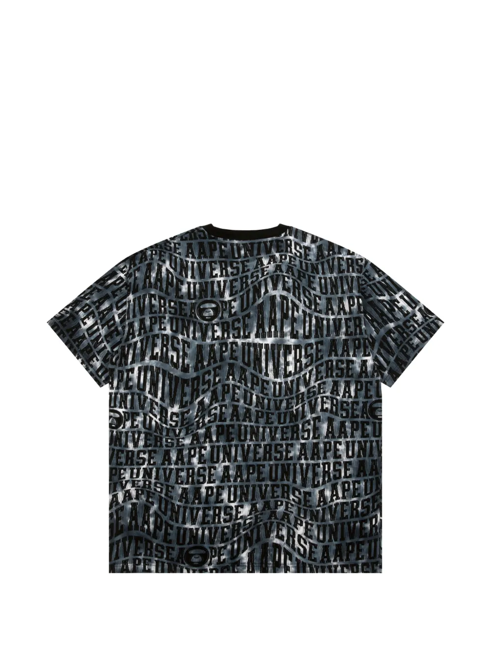 AAPE BY *A BATHING APE T-shirt met ronde hals en patroon Grijs