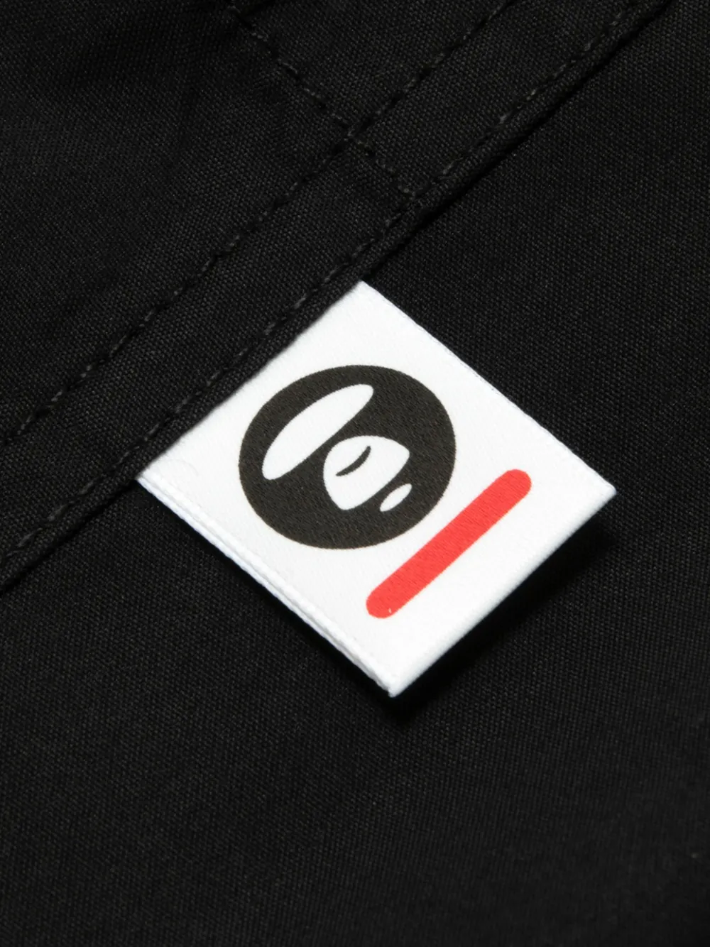 AAPE BY *A BATHING APE Shorts met logoprint Zwart