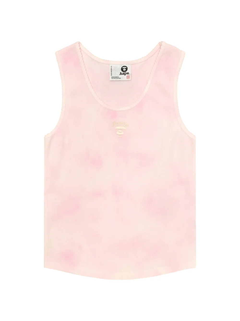 AAPE BY *A BATHING APE® tie-dye embroidered top - Rosa