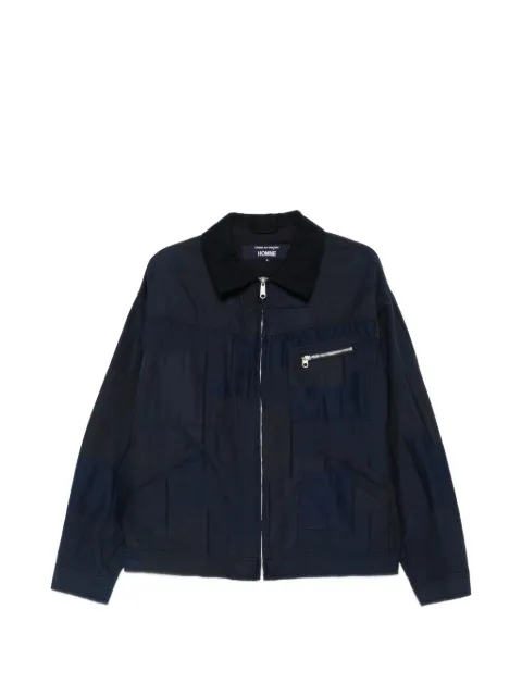 Comme des Garçons Homme patchwork zip overshirt