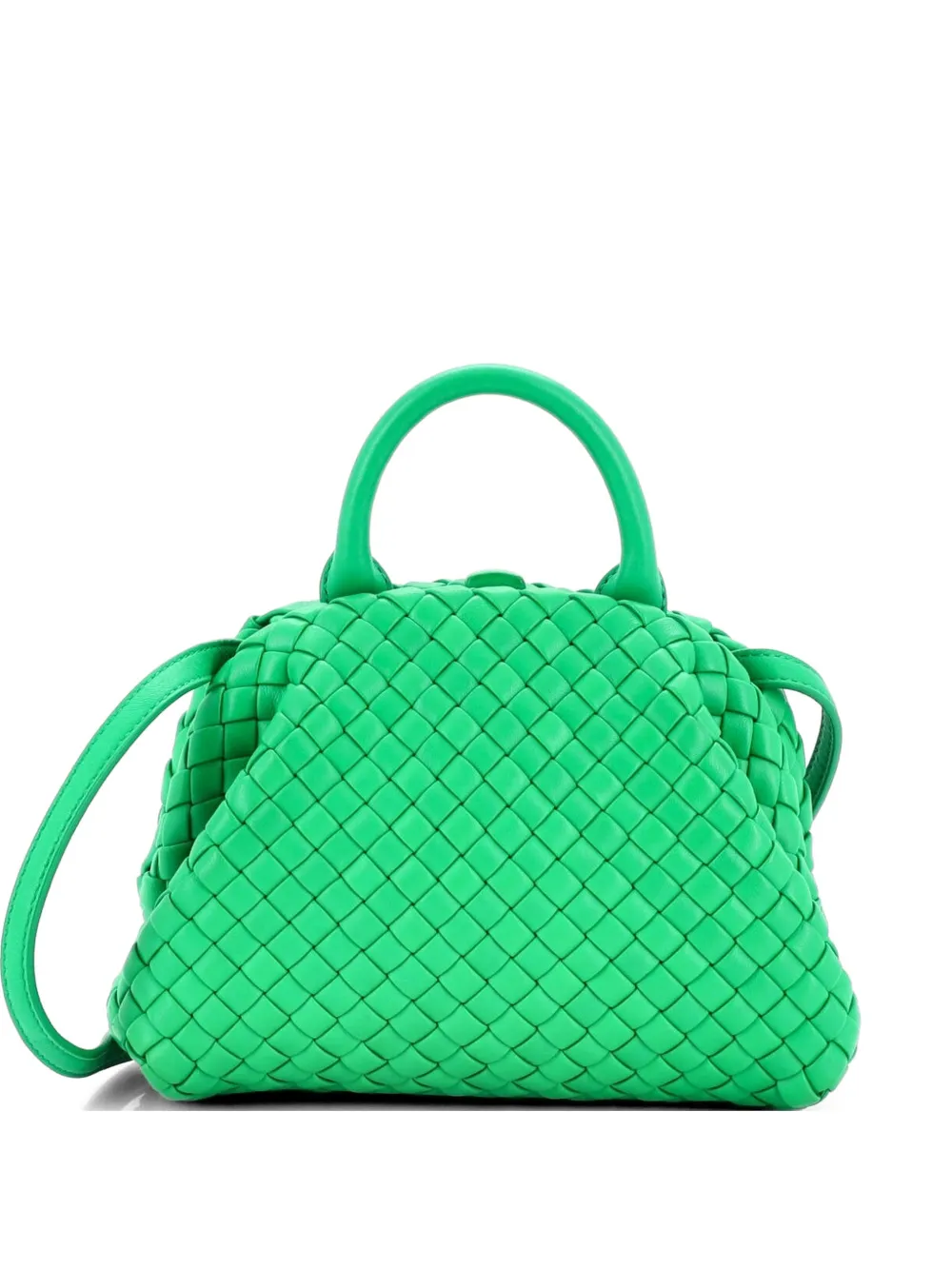 Bottega Veneta Pre-Owned Padded Handle Tote Intrecciato Nappa Mini satchel - Verde