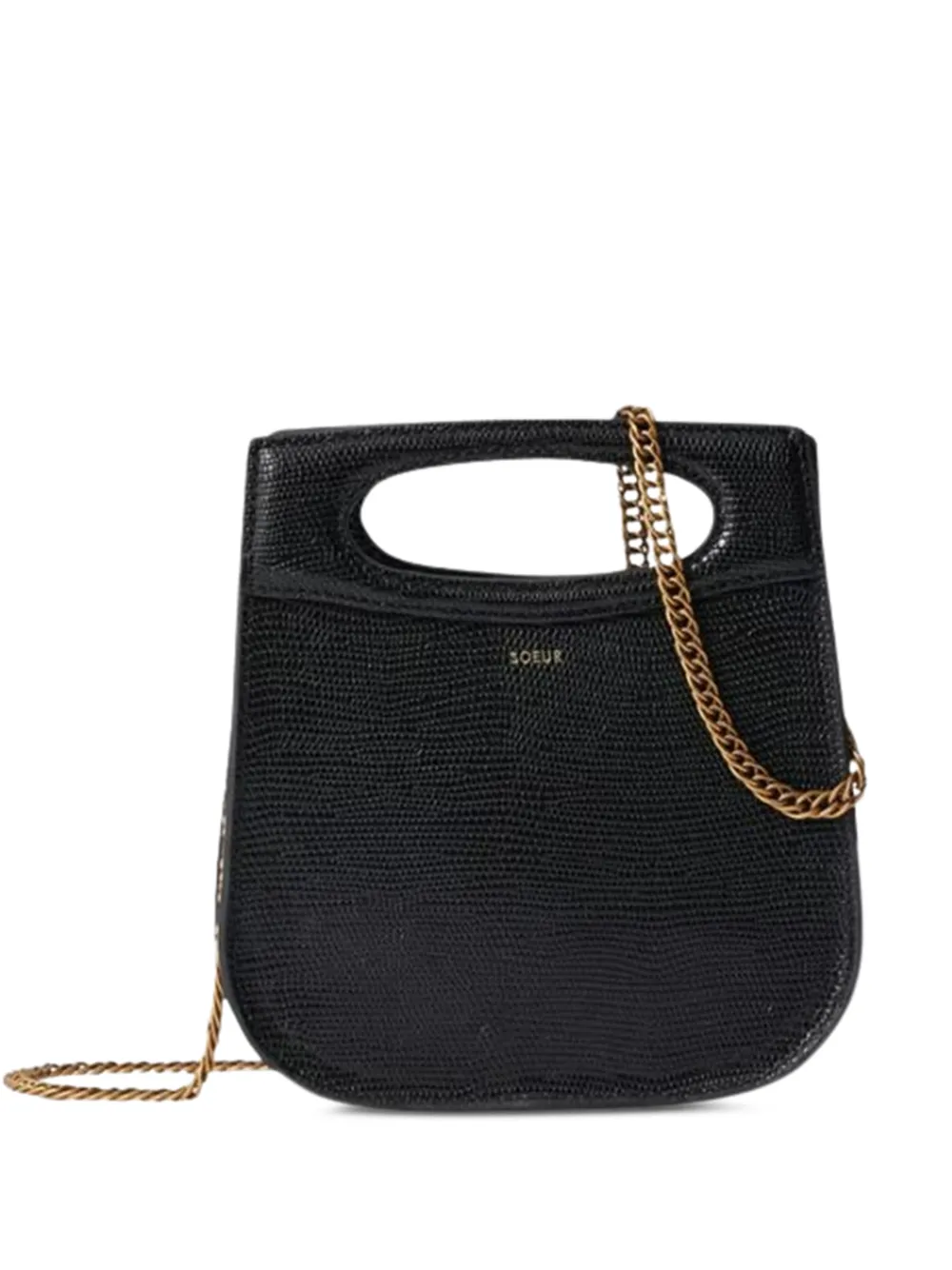 Soeur Cheri leather satchel bag - Nero