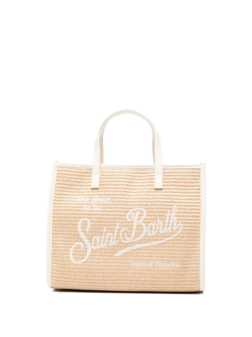 MC2 Saint Barth Kids Vivian logo-embroidered tote bag - Nude