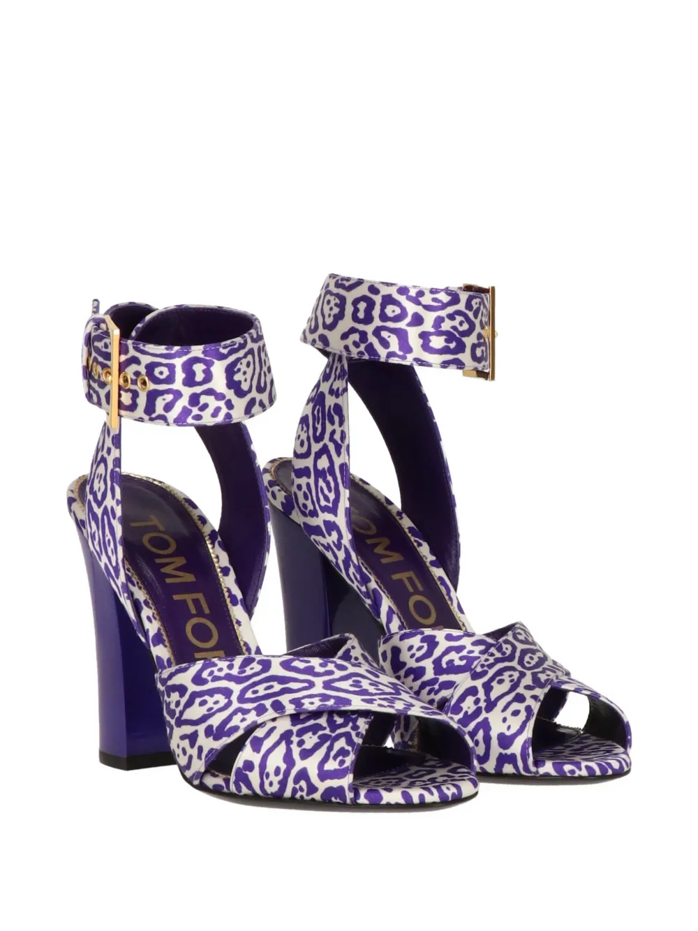 TOM FORD animal-print sandals Paars