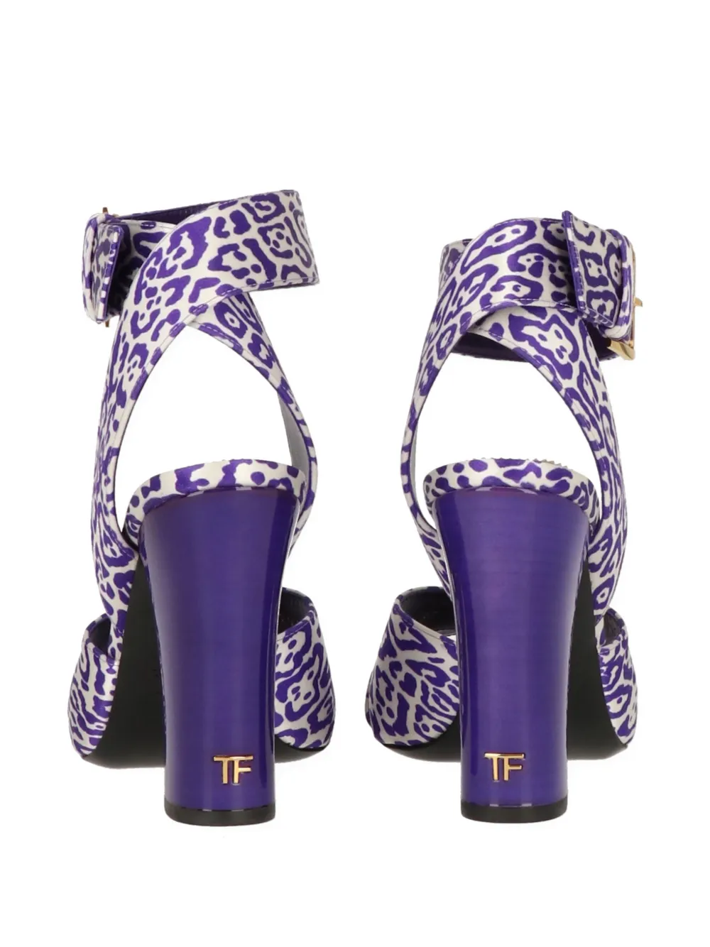 TOM FORD animal-print sandals Paars