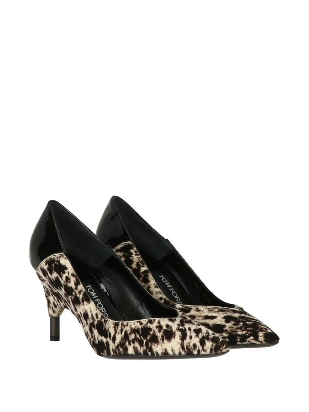 TOM FORD animal print leather pumps Beige