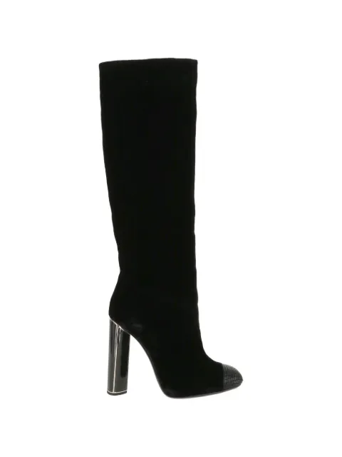 TOM FORD textured-cap knee-high boots