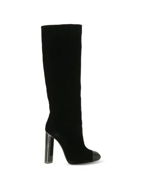 TOM FORD textured-cap knee-high boots