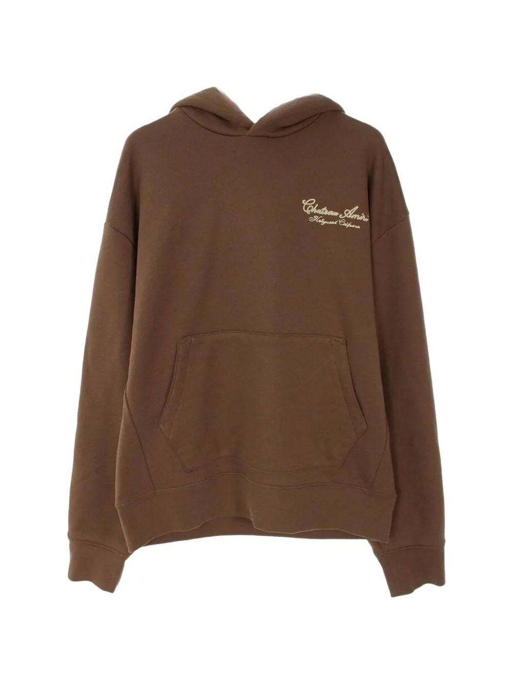 Amiri Chateau Printed Hoodie In Brown