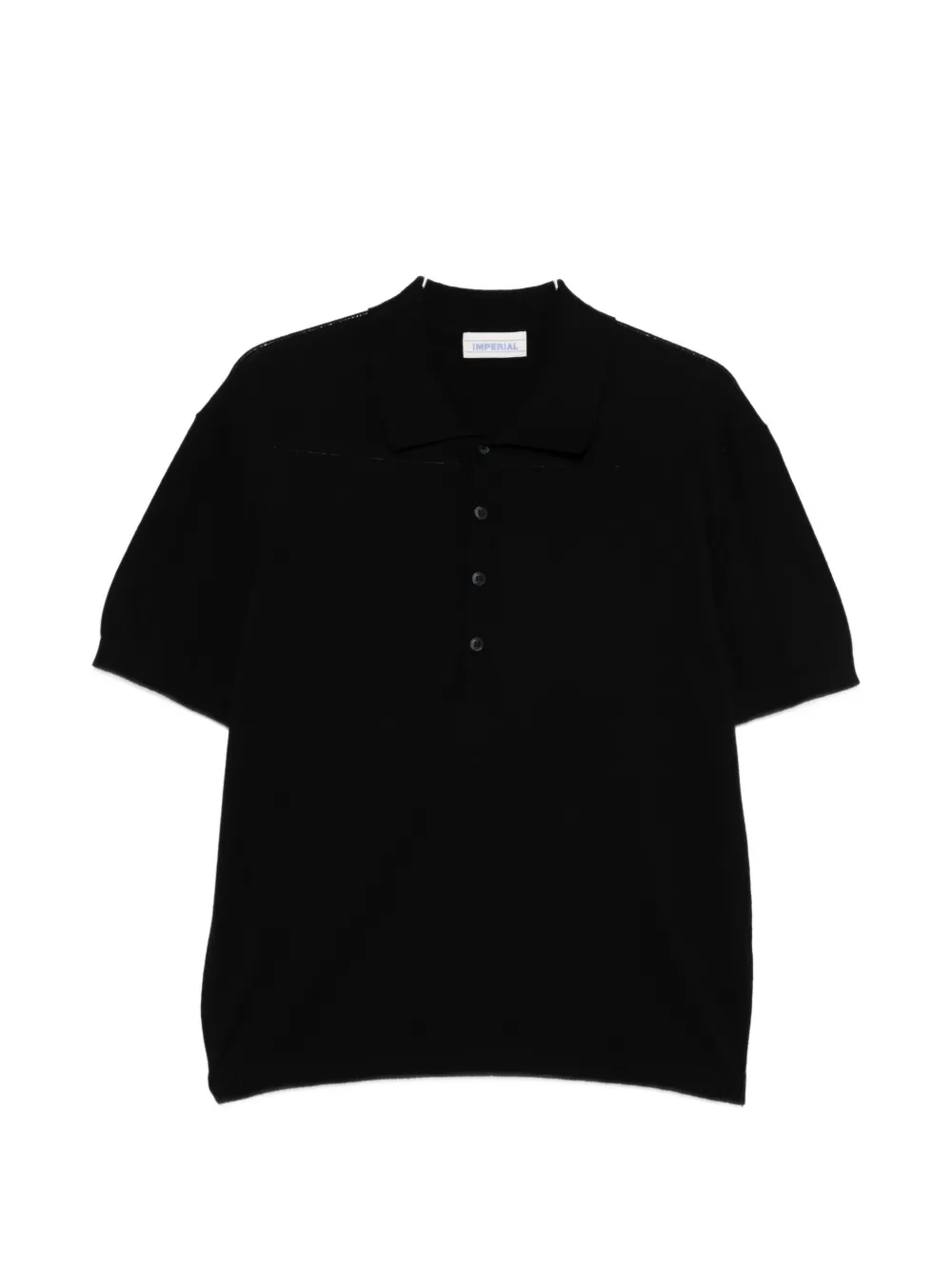 Imperial Short-sleeve Cotton Polo Shirt In Black