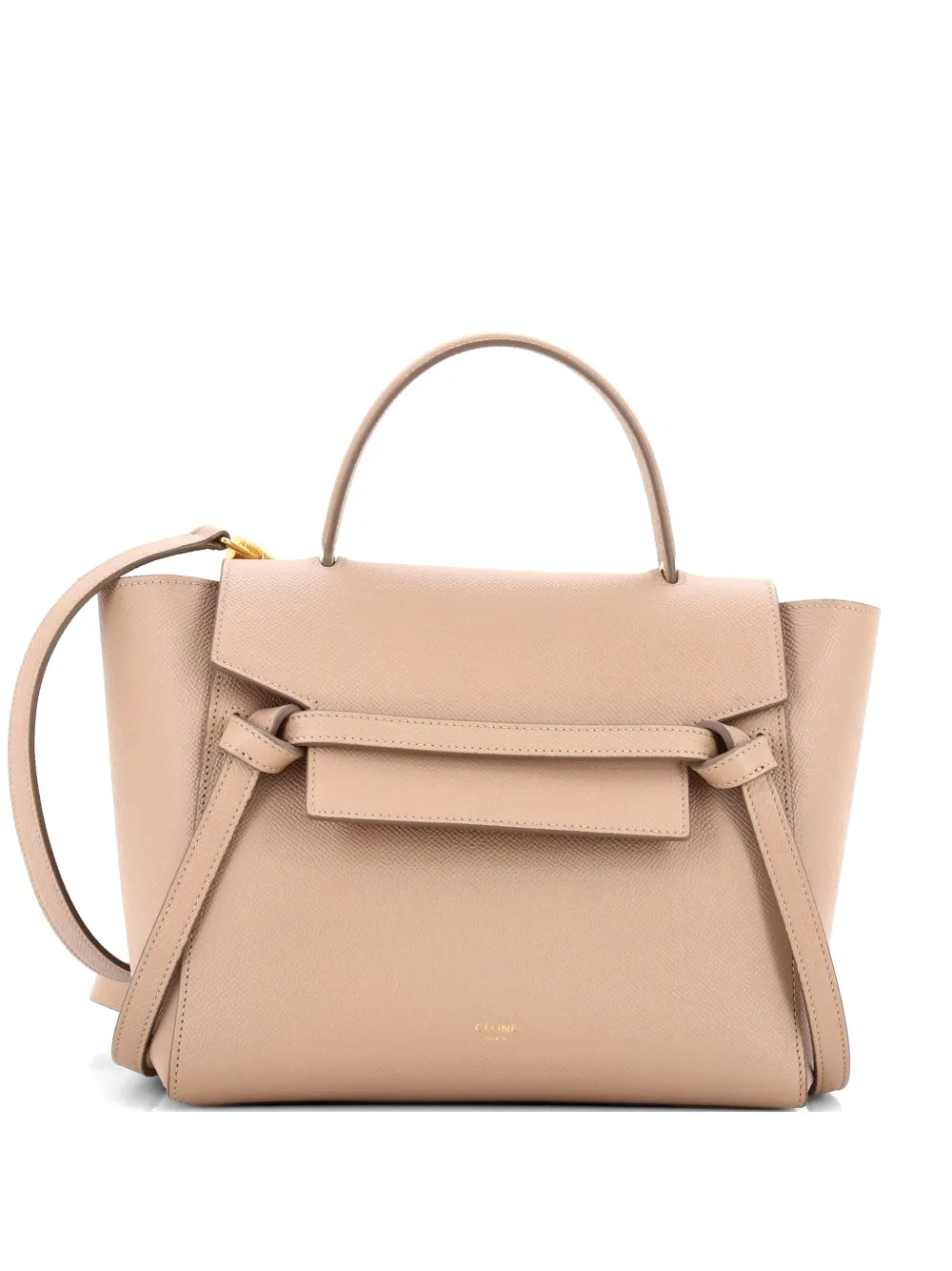 Celine Pre-Owned Belt Bag Textured Leather Micro satchel - Toni neutri