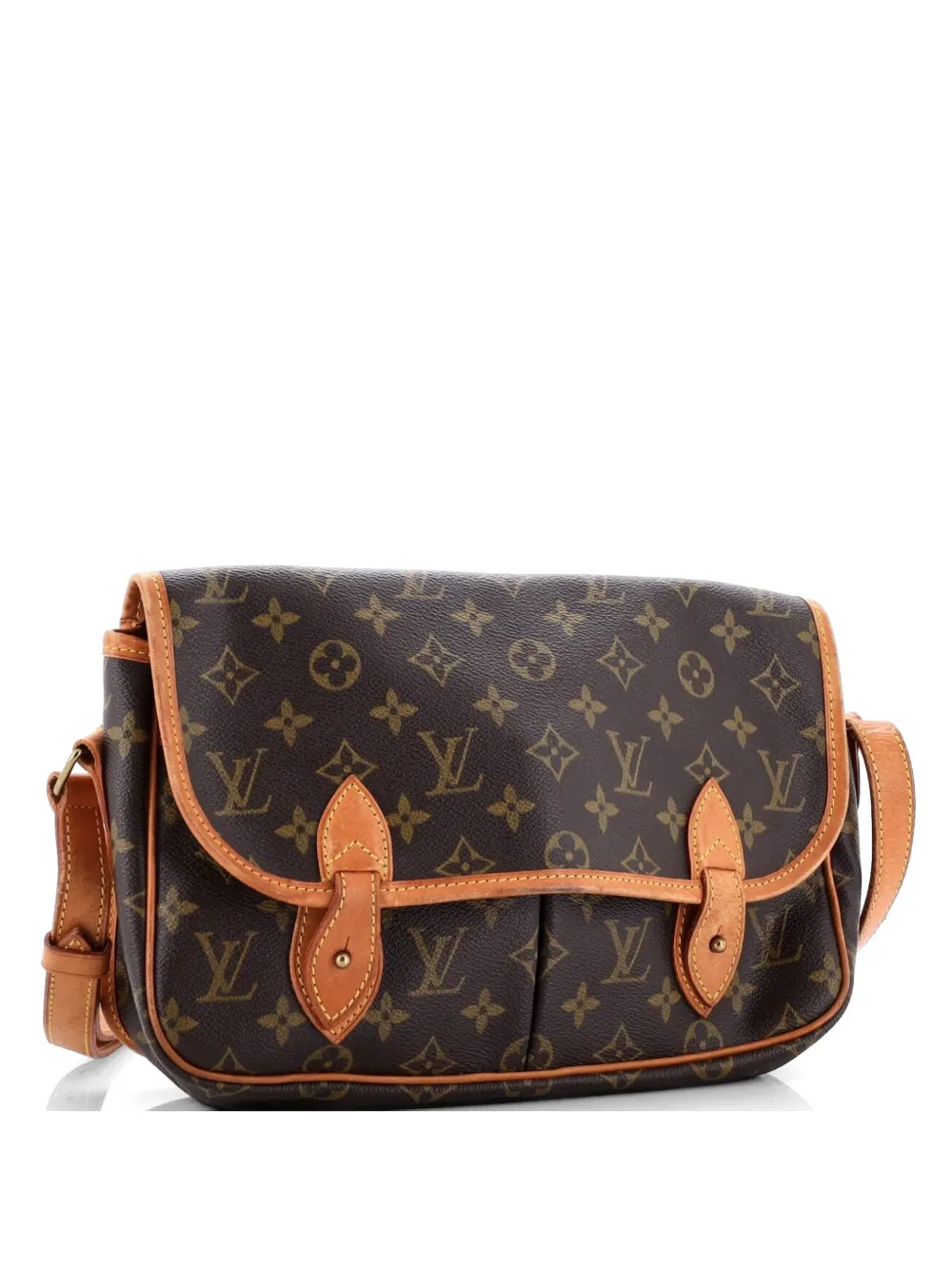 Louis Vuitton Pre-Owned Sac Gibeciere Messenger Bag Monogram Canvas MM crossbody bag - Marrone