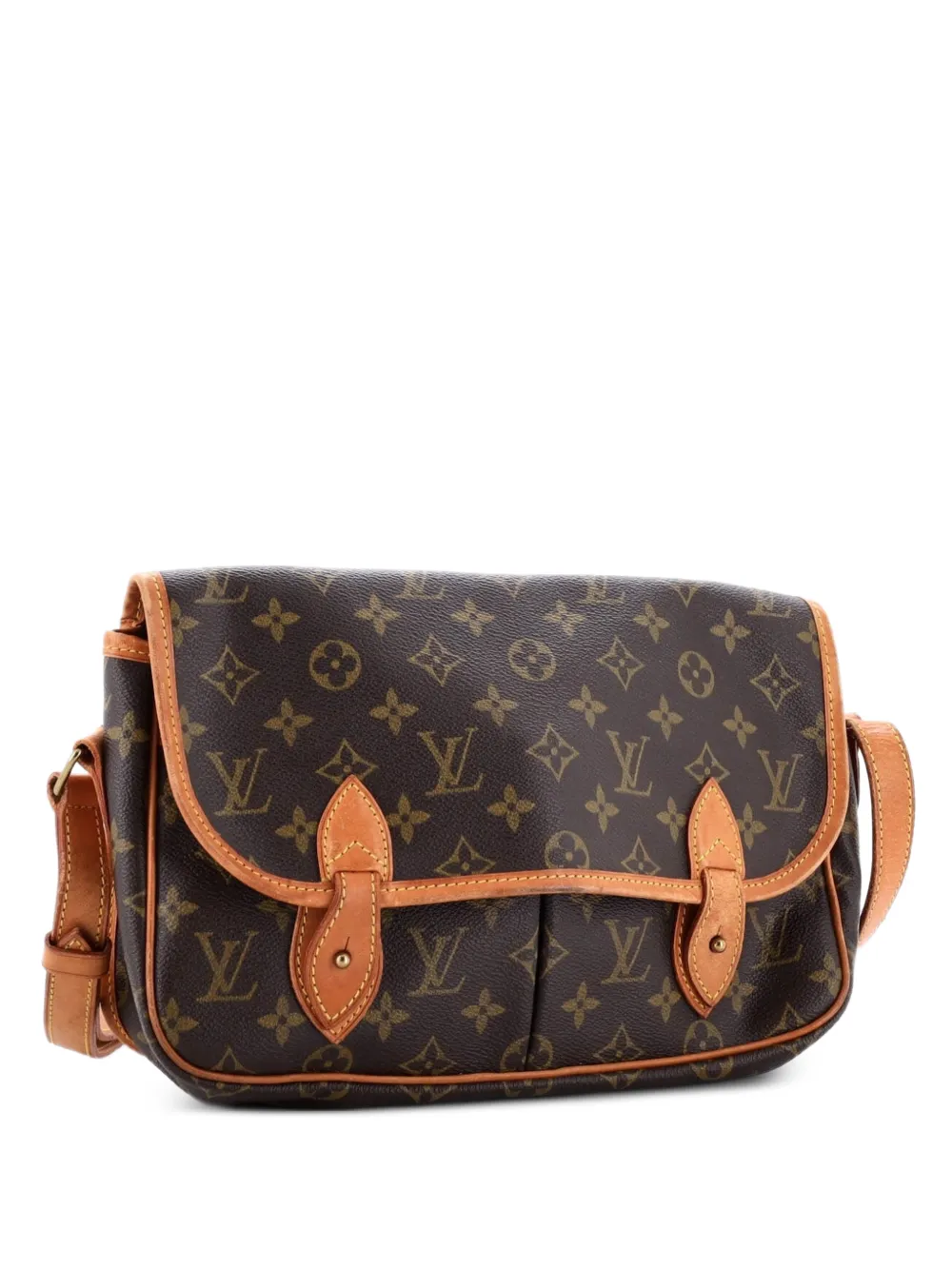 Louis Vuitton Pre-Owned Sac Gibeciere Messenger Bag Monogram Canvas MM crossbody bag - Marrone