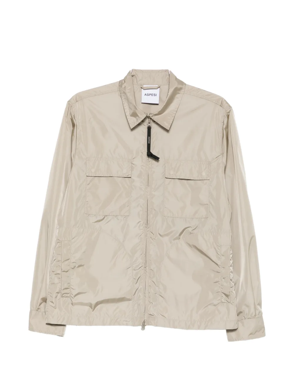 ASPESI chest-pockets zip-up jacket - Toni neutri