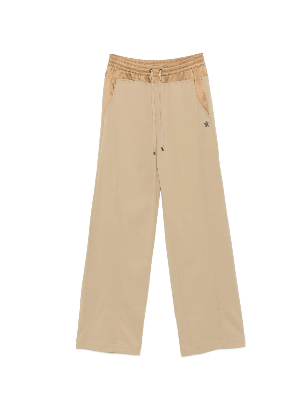 Lorena Antoniazzi drawstring star-patch trousers - Toni neutri