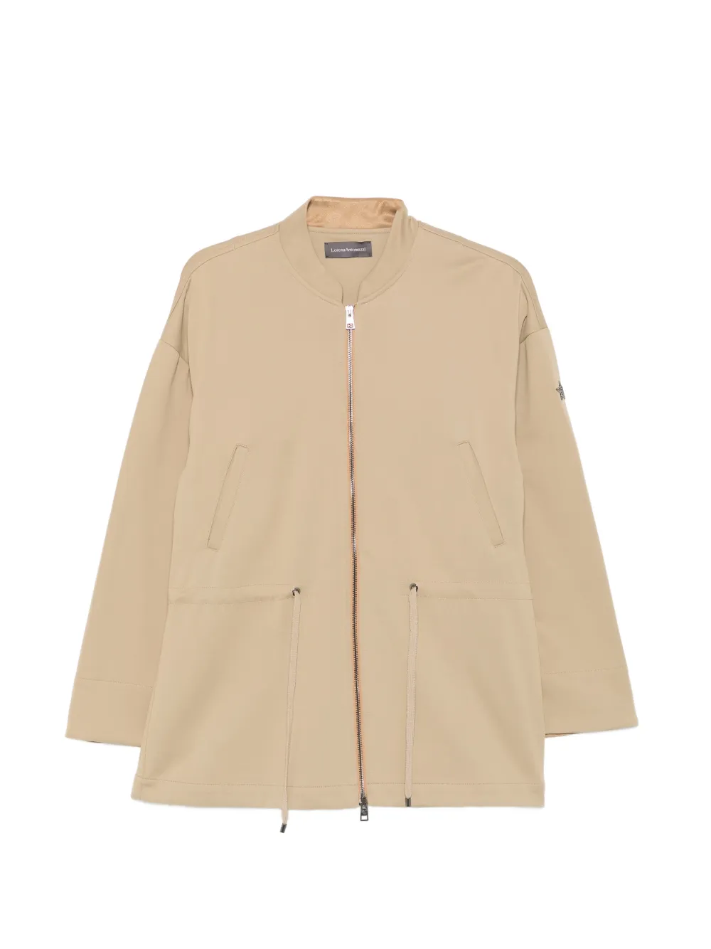 Lorena Antoniazzi drawstring zip-up jacket - Toni neutri