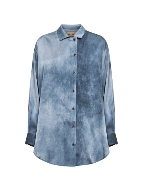 Uma Wang buttoned gradient silk shirt