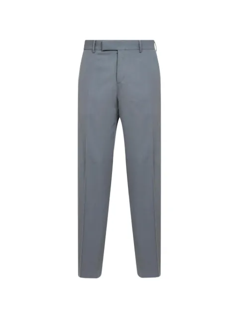 FENDI FF-embroidered straight-leg trousers