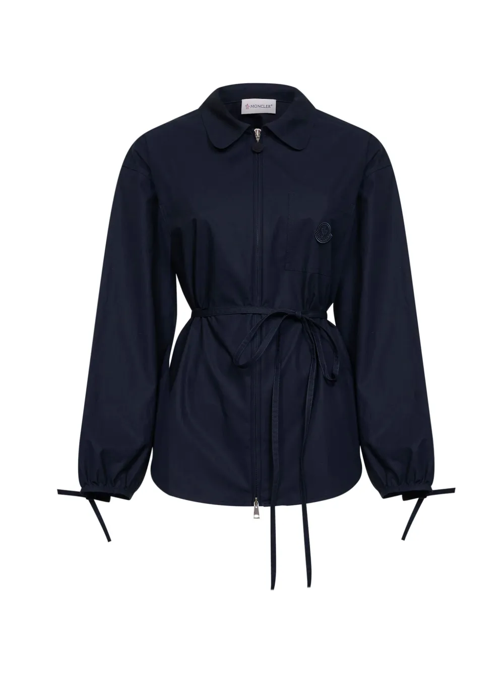 Moncler Katoenen popeline shirtjack Blauw