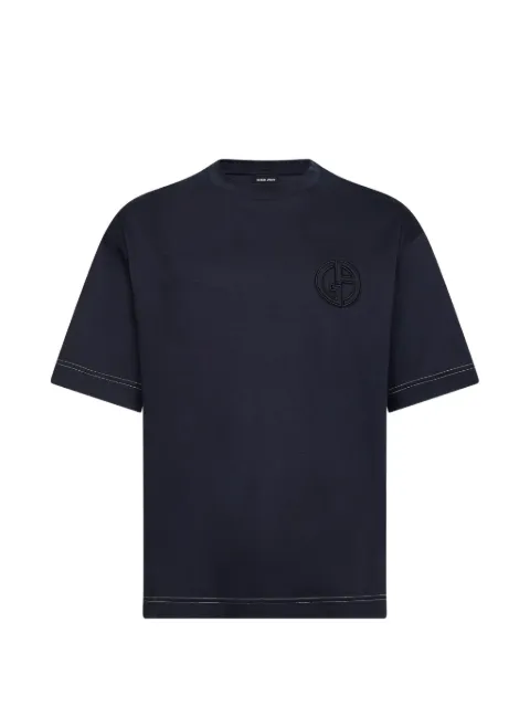 Giorgio Armani logo-embroidered T-shirt