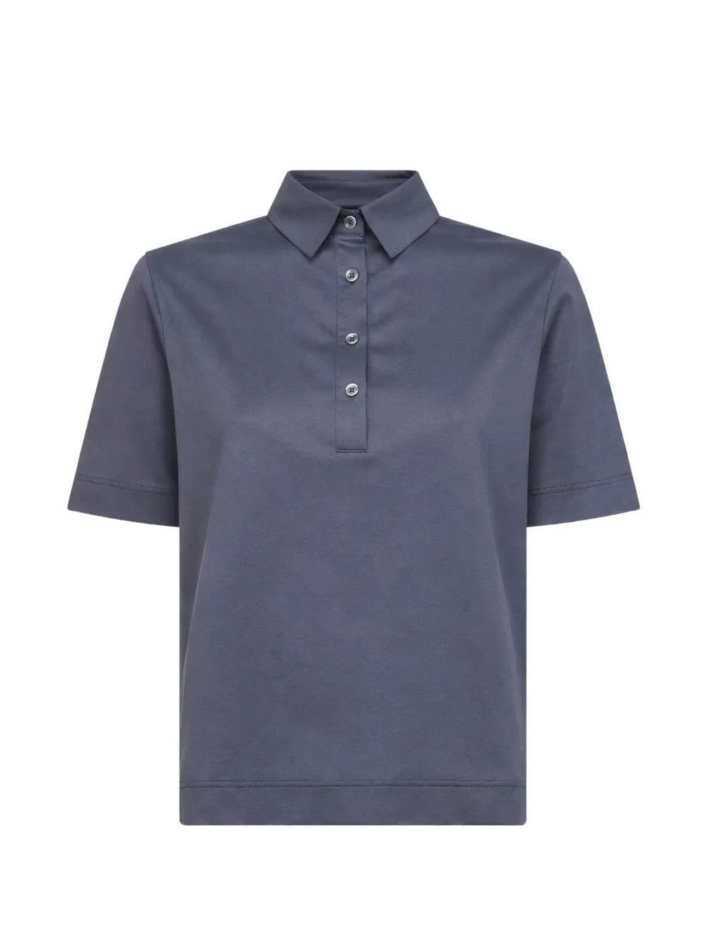 Blanca Vita cotton polo top - Blu