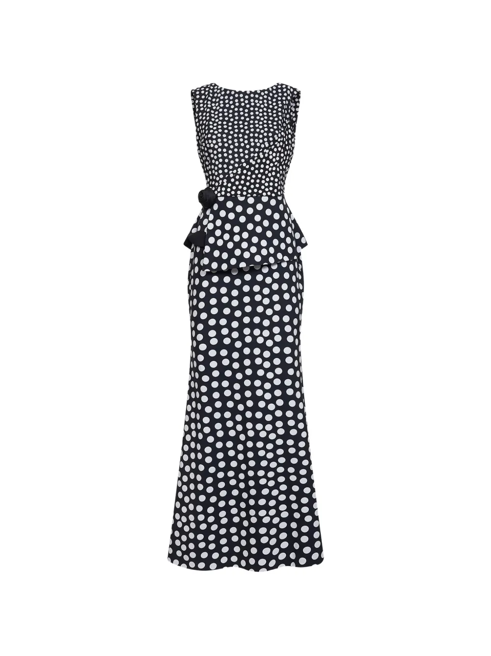 CHIARA BONI La Petite Robe polka-dot maxi dress - Nero