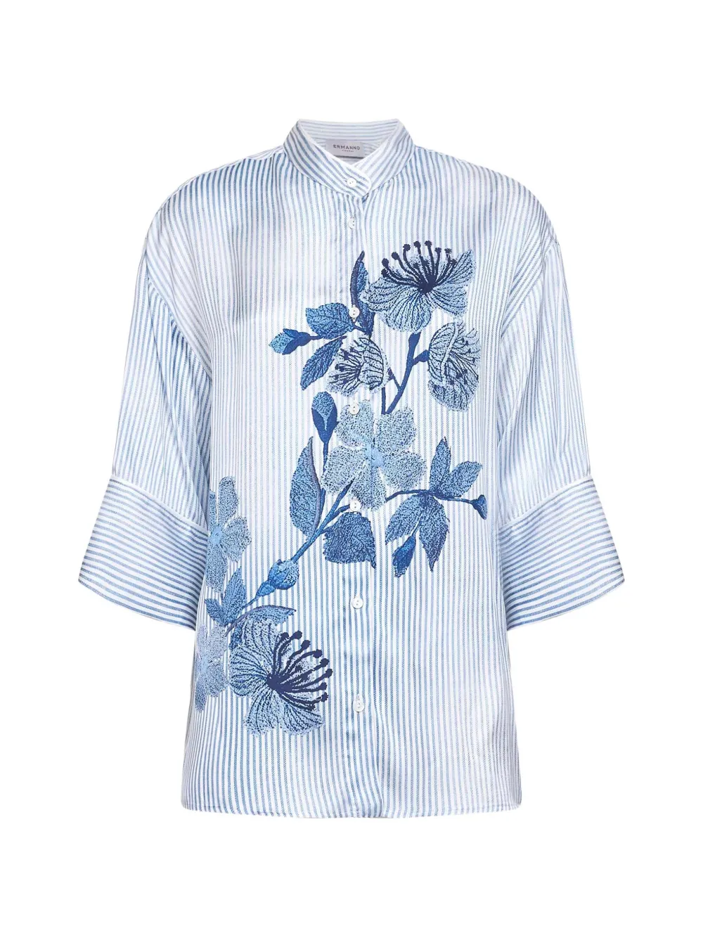 ERMANNO FIRENZE striped shirt - Blu