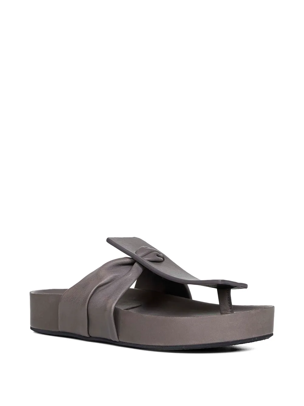 Uma Wang Square leren sandalen Grijs
