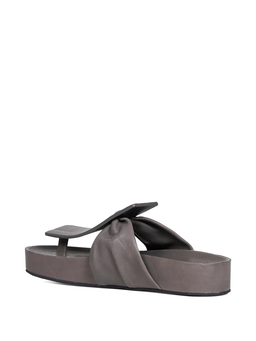 Uma Wang Square leren sandalen Grijs