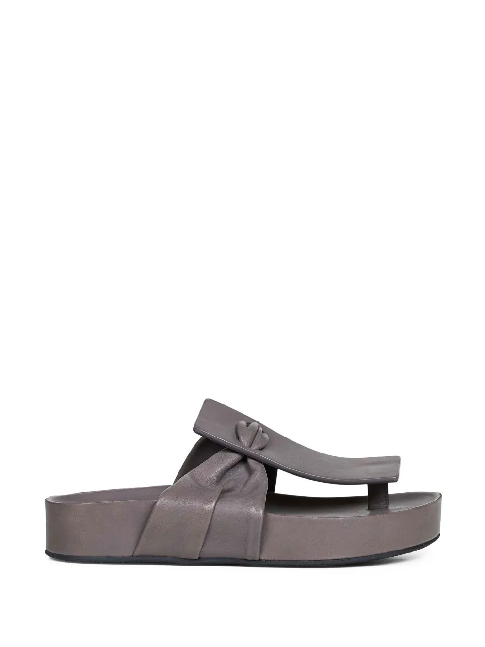 Uma Wang Square leren sandalen Grijs