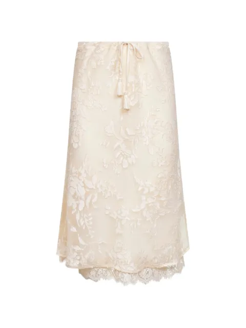 ERMANNO FIRENZE jupe mi-longue Ramie