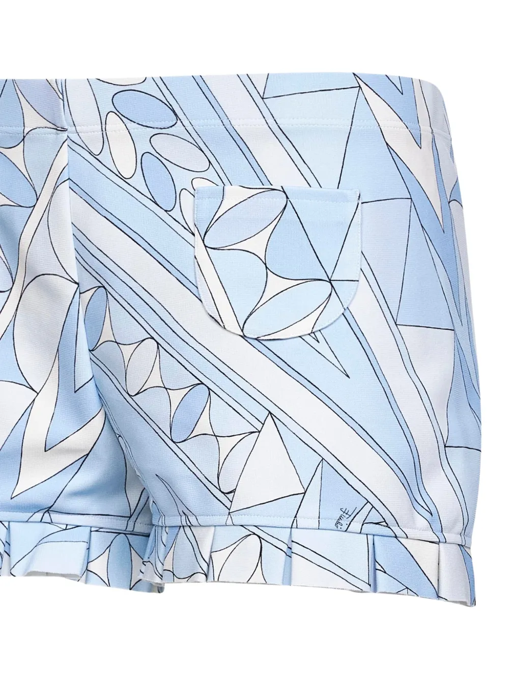 PUCCI Manuba shorts met print Blauw
