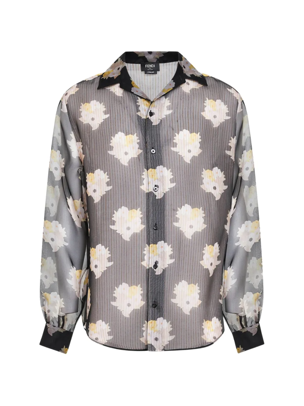 FENDI organza shirt - Grigio