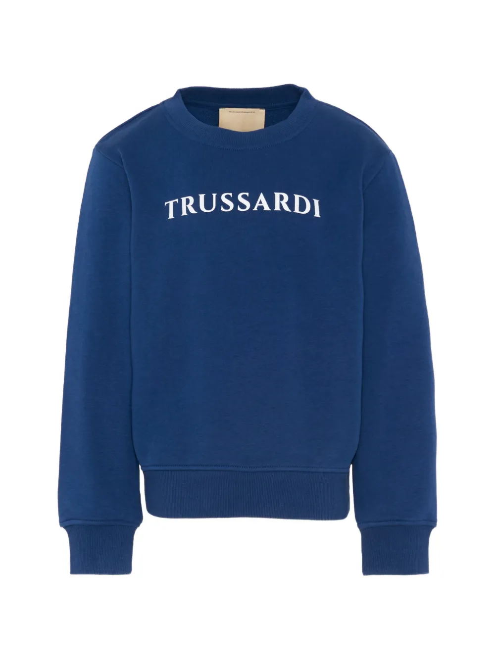 TRUSSARDI JUNIOR logo-print crewneck sweatshirt - Blu