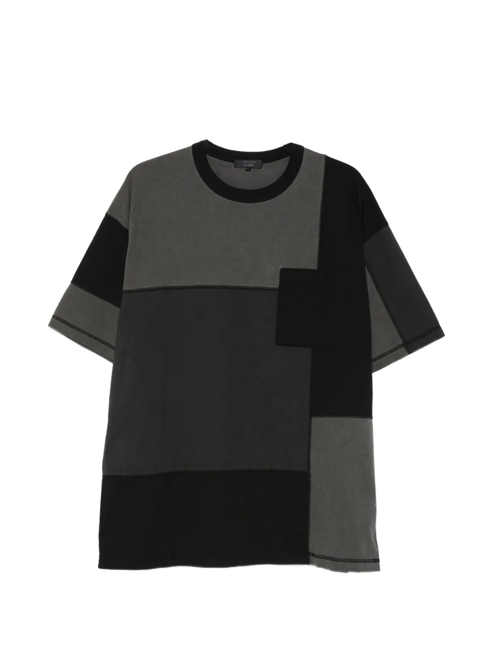 Comme des Garçons Homme patchwork T-shirt - Schwarz