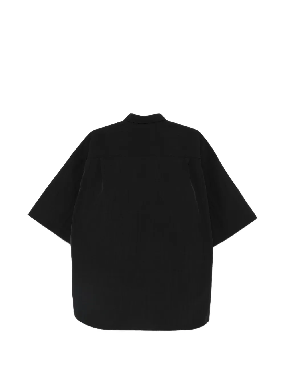 Comme des Garçons Homme Overhemd met zak en korte mouwen Zwart