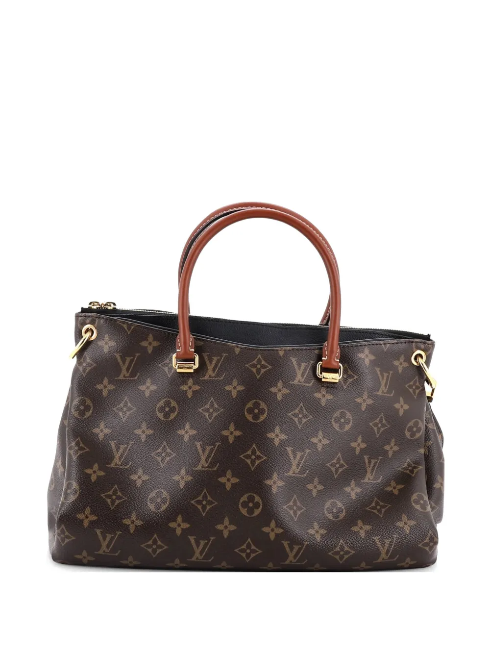 Louis Vuitton Pre-Owned Pallas Tote Monogram Canvas with Leather shoulder bag - Nero