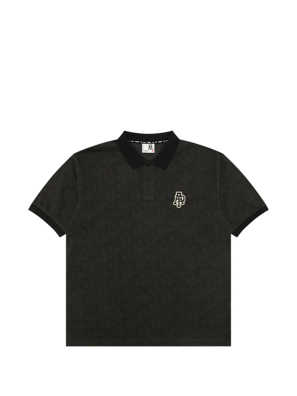 AAPE BY *A BATHING APE® logo-patch polo shirt - Grau
