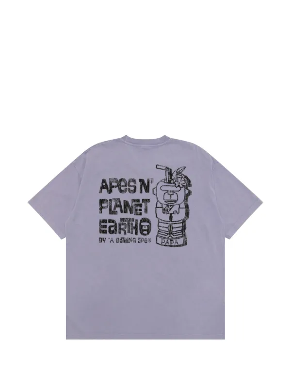AAPE BY *A BATHING APE® Printed T-shirt | Purple | FARFETCH