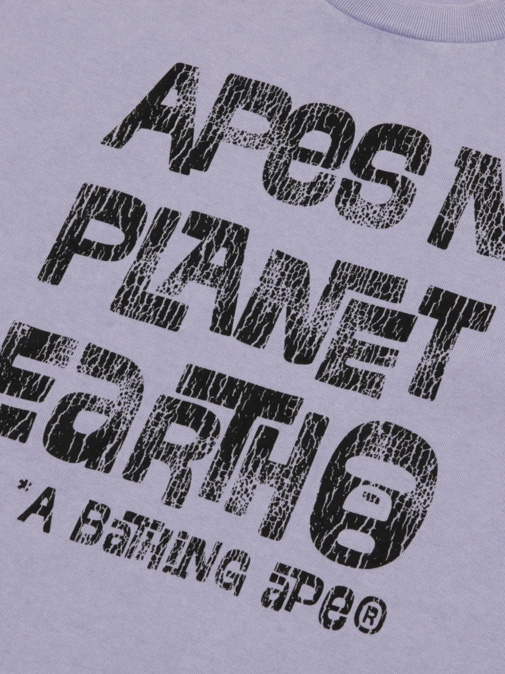 AAPE BY *A BATHING APE T-shirt met print Paars